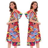 Poncho Peignoir microfibres grande taille - Couleurs Lagon