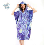 Poncho Peignoir microfibres grande taille BELIEVE IN - Couleurs Lagon