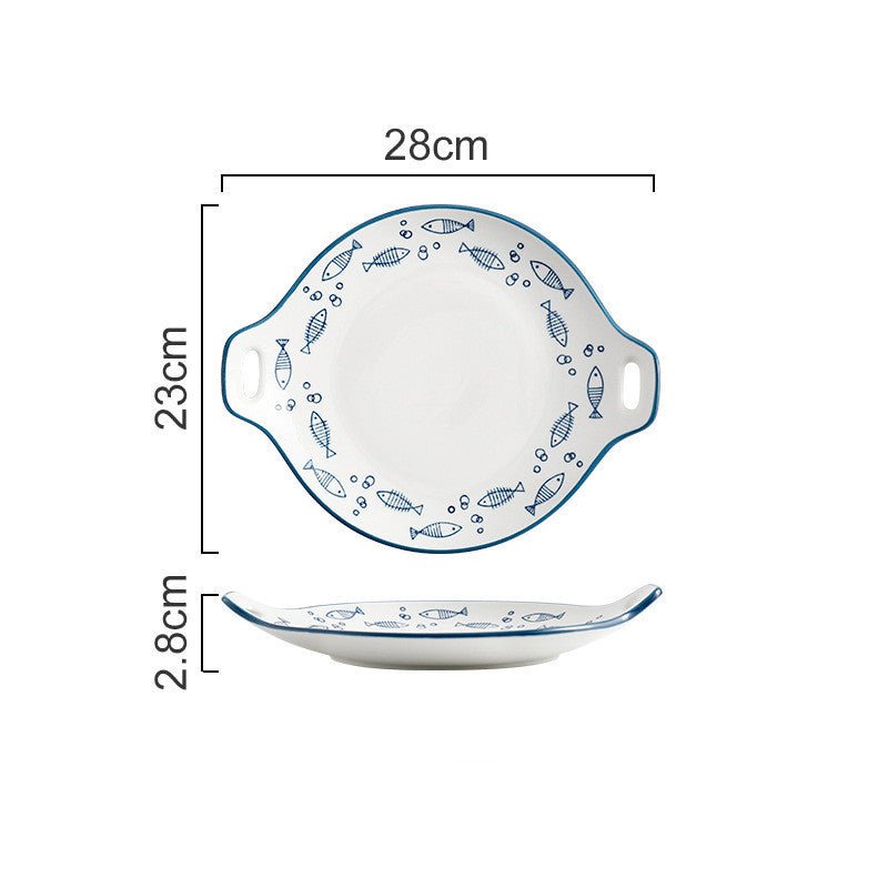 Porcelaine Céramique Haute Qualité Petit POISSON - Couleurs Lagon