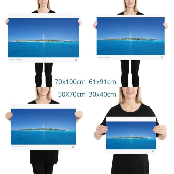Poster Phare Amédée Nouvelle Calédonie Grand Format - Couleurs Lagon