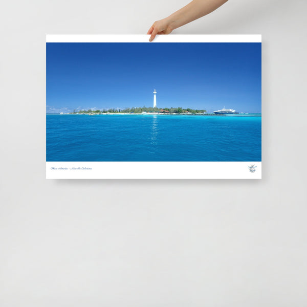 Poster Phare Amédée Nouvelle Calédonie Grand Format - Couleurs Lagon
