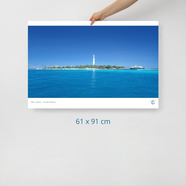 Poster Phare Amédée Nouvelle Calédonie Grand Format - Couleurs Lagon
