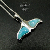 Queue de Baleine s925 Larimar Couleurs Lagon - Couleurs Lagon