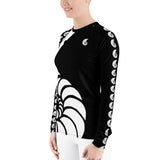 Lycra surf femme UPF50+ noir BLACK — Couleurs Lagon Nouméa
