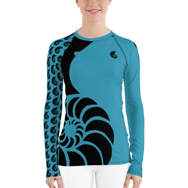 Vêtement anti-UV femme snorkeling bleu — Couleurs Lagon Nouvelle-Calédonie