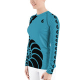 Lycra surf femme UPF50+ bleu BLUE — Couleurs Lagon Nouméa