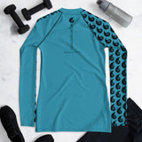 Rashguard femme manches longues bleu protection solaire — Couleurs Lagon