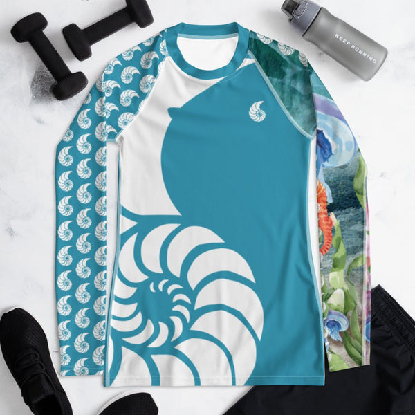 Rashguard Femme UPF50+ Couleurs Lagon PM1-BLUE - Couleurs Lagon