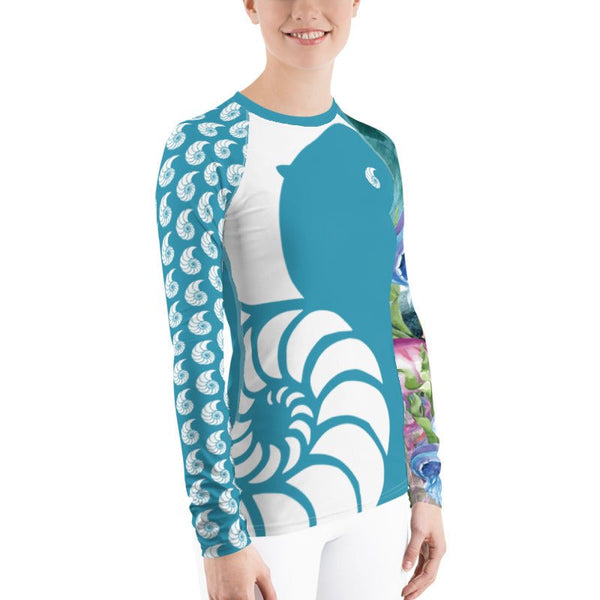 Rashguard Femme UPF50+ Couleurs Lagon PM1-BLUE - Couleurs Lagon