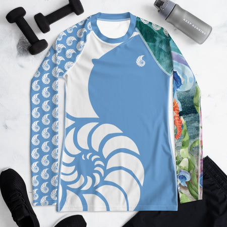 Rashguard Femme UPF50+ Couleurs Lagon PM1-LIGHT BLUE - Couleurs Lagon