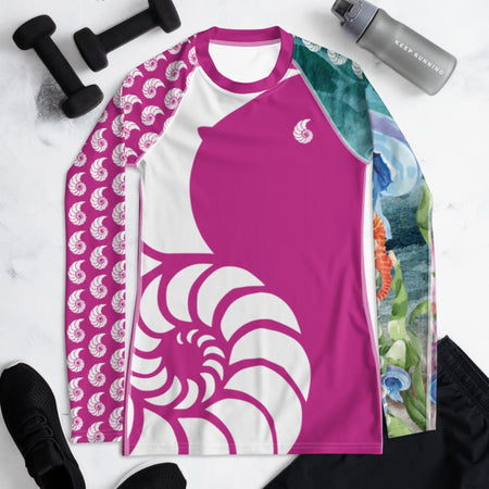 Rashguard Femme UPF50+ Couleurs Lagon PM1-MAGENTA - Couleurs Lagon