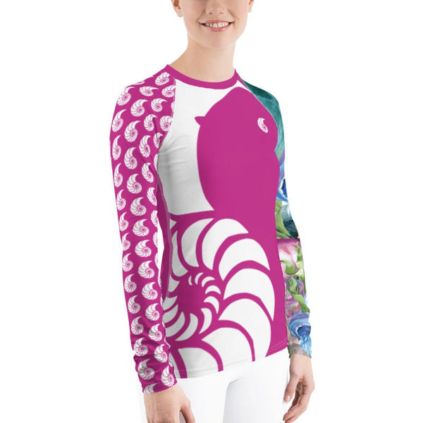 Rashguard Femme UPF50+ Couleurs Lagon PM1-MAGENTA - Couleurs Lagon