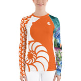 Rashguard Femme UPF50+ Couleurs Lagon PM1-ORANGE - Couleurs Lagon
