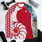 Rashguard femme UPF50+ rouge PM1-RED Couleurs Lagon — vue face
