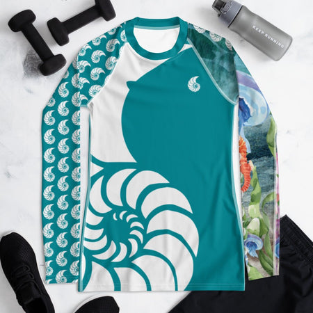 Rashguard Femme UPF50+ Couleurs Lagon PM1-TURQUOISE - Couleurs Lagon