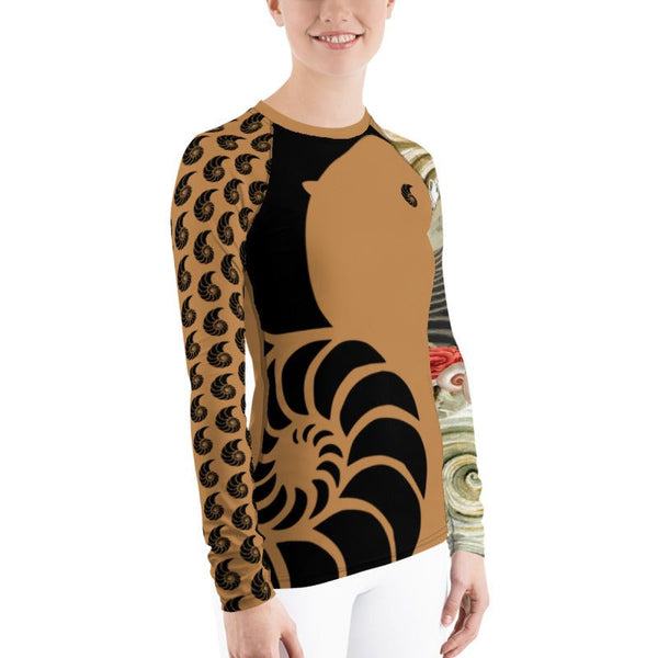 Rashguard Femme UPF50+ Couleurs Lagon PM2-COFFEE - Couleurs Lagon