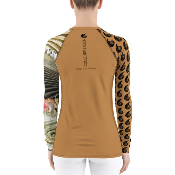 Rashguard Femme UPF50+ Couleurs Lagon PM2-COFFEE - Couleurs Lagon