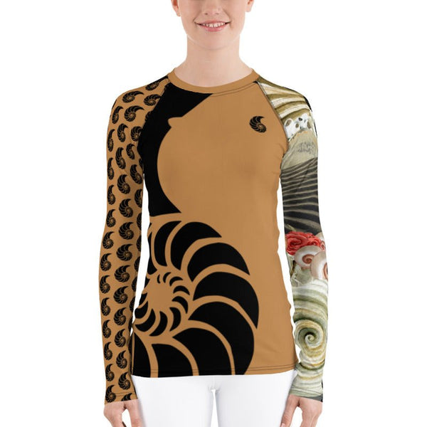 Rashguard Femme UPF50+ Couleurs Lagon PM2-COFFEE - Couleurs Lagon