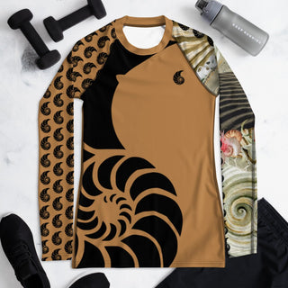 Rashguard Femme UPF50+ Couleurs Lagon PM2-COFFEE - Couleurs Lagon