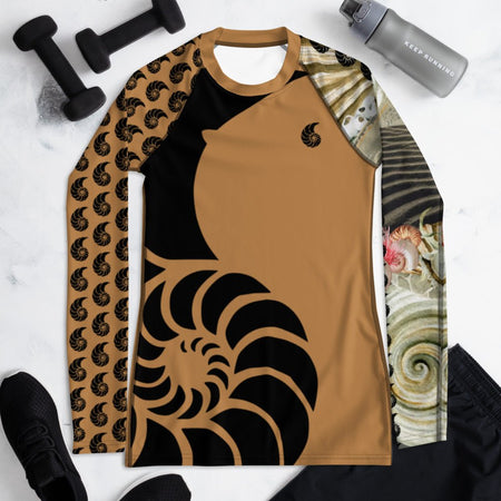 Rashguard Femme UPF50+ Couleurs Lagon PM2-COFFEE - Couleurs Lagon