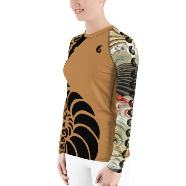 Rashguard Femme UPF50+ Couleurs Lagon PM2-COFFEE - Couleurs Lagon