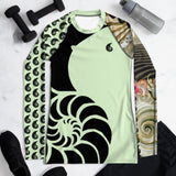 Rashguard femme UPF50+ vert pistache PM2-PISTACHIO Couleurs Lagon — vue face