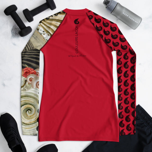 Rashguard Femme UPF50+ Couleurs Lagon PM2-RED - Couleurs Lagon