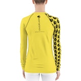 Rashguard kite femme protection UV jaune — Couleurs Lagon Pacifique