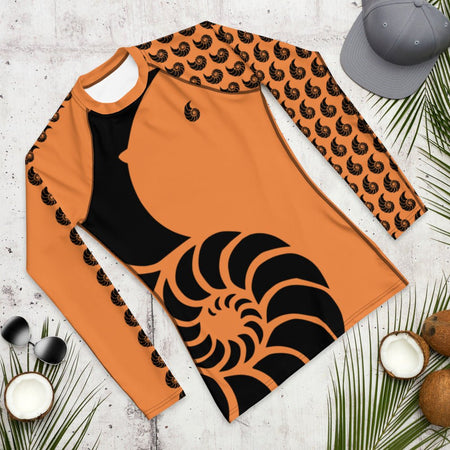 Rashguard Homme UPF50+ Couleurs Lagon ORANGE - Couleurs Lagon