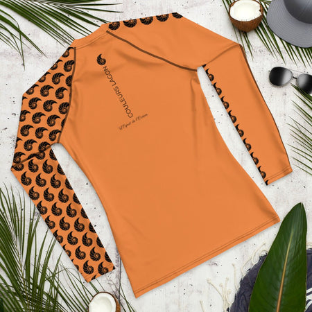 Rashguard Homme UPF50+ Couleurs Lagon ORANGE - Couleurs Lagon