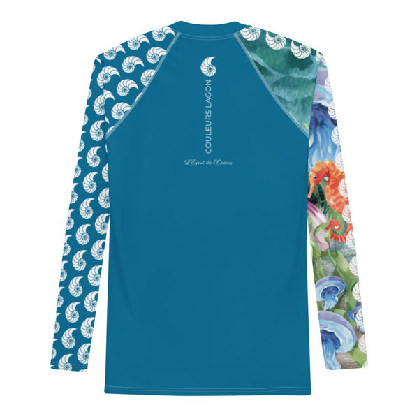 Rashguard Homme UPF50+ Couleurs Lagon PM1-BLEU CELESTE - Couleurs Lagon