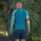 Rashguard Homme UPF50+ Couleurs Lagon PM1-BLEU CELESTE - Couleurs Lagon