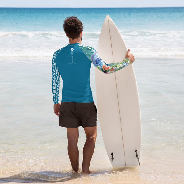 Rashguard Homme UPF50+ Couleurs Lagon PM1-BLEU CELESTE - Couleurs Lagon