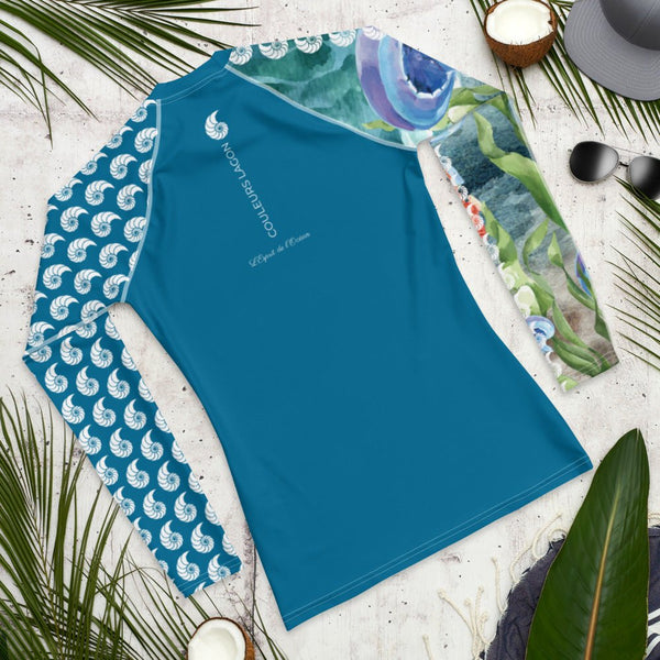 Rashguard Homme UPF50+ Couleurs Lagon PM1-BLEU CELESTE - Couleurs Lagon