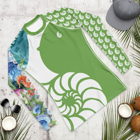 Rashguard Homme UPF50+ Couleurs Lagon PM1-GREEN - Couleurs Lagon