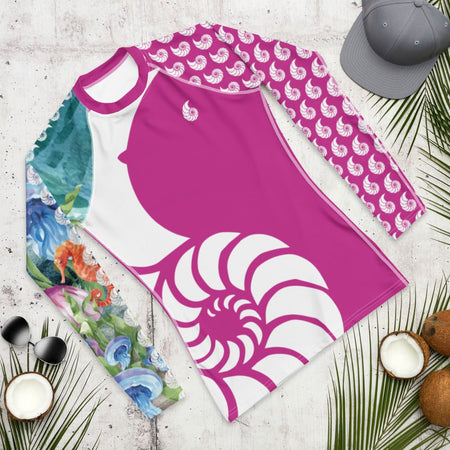 Rashguard Homme UPF50+ Couleurs Lagon PM1-MAGENTA - Couleurs Lagon