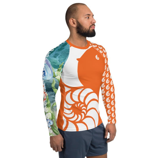 Rashguard Homme UPF50+ Couleurs Lagon PM1-ORANGE - Couleurs Lagon