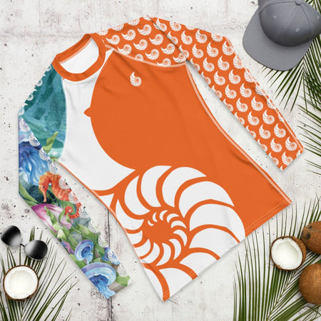 Rashguard Homme UPF50+ Couleurs Lagon PM1-ORANGE - Couleurs Lagon