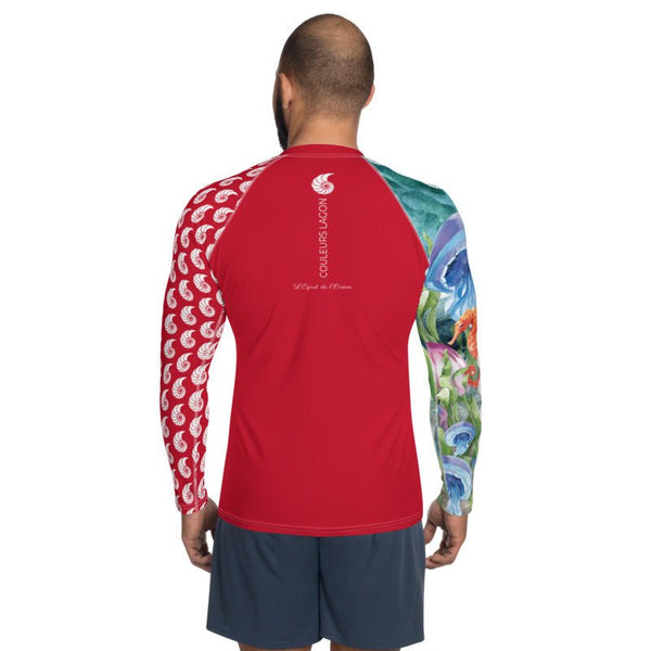Rashguard Homme UPF50+ Couleurs Lagon PM1-RED - Couleurs Lagon