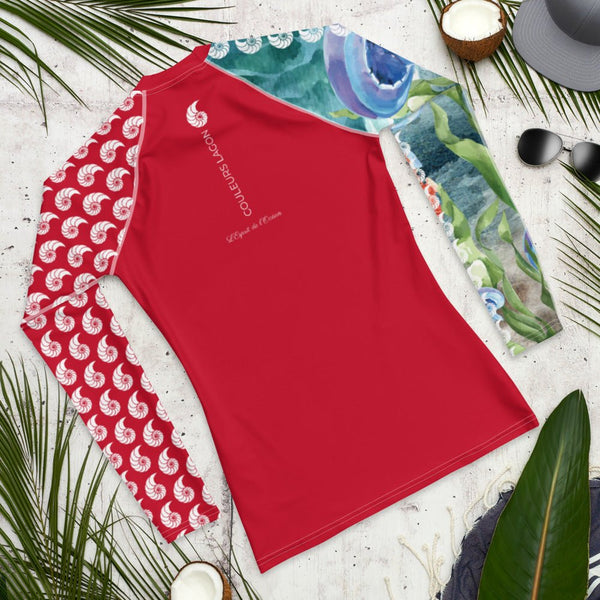 Rashguard Homme UPF50+ Couleurs Lagon PM1-RED - Couleurs Lagon