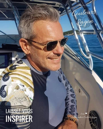 Rashguard Homme UPF50+ Couleurs Lagon PM2-GREY - Couleurs Lagon