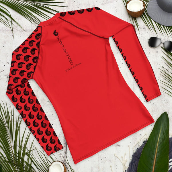 Rashguard Homme UPF50+ Couleurs Lagon RED - Couleurs Lagon