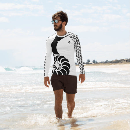 Rashguard Homme UPF50+ Couleurs Lagon WHITE - Couleurs Lagon