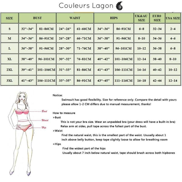 tailles - Combi Surf Manche Longue Push-Up Rashguard Tangua ROSE FLORAL - Couleurs Lagon