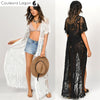 Robe de plage Longue Crochet PRAIA - Couleurs Lagon