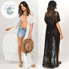 Robe de plage Longue Crochet PRAIA - Couleurs Lagon