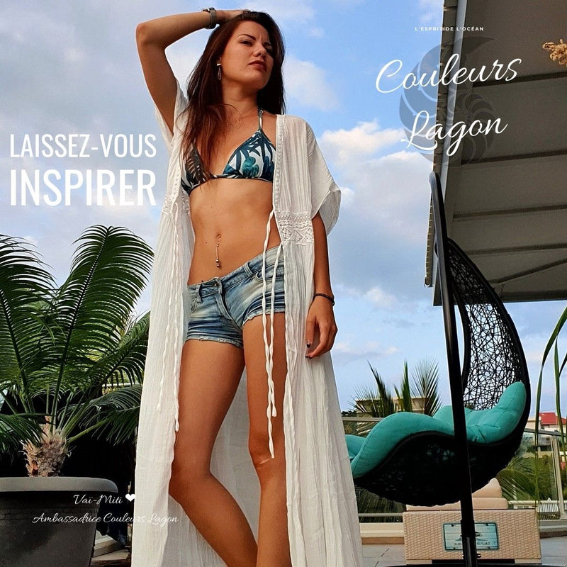 Chemise De Plage À Manches Longues Blanche Sans Bikini Robe - Temu