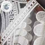 Robe Tunique de plage Crochet HELIANTE - Couleurs Lagon
