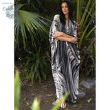 Robe Tunique de plage longue LE CAP - Couleurs Lagon