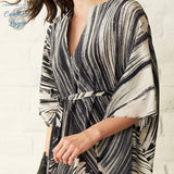 Robe Tunique de plage longue LE CAP - Couleurs Lagon